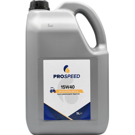 OLIO LUBRIFICANTE PER MACCHINE AGRICOLE 'TRACTOR' 15W40 - tipo STOU- 4 pezzi - PROSPEED