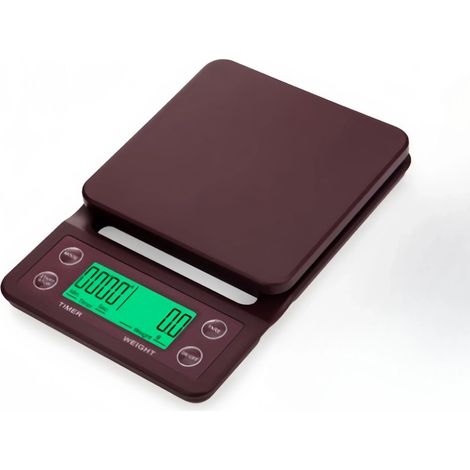 (Gris, capacité de pesée maximale 5 kg) Balance de cuisine domestique, précision 0,1 g, écran rétroéclairé haute définition. (1/5)