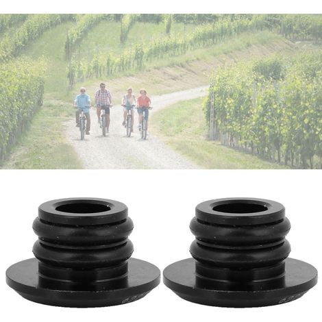 1 Paire de bouchons de guidon en aluminium pour vélo de route, accessoires vélo (noir) (1/4)