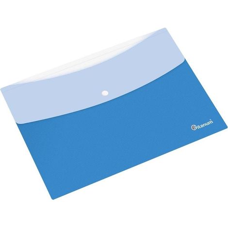 Cartella portadocumenti PP formato A4, blu e bianca