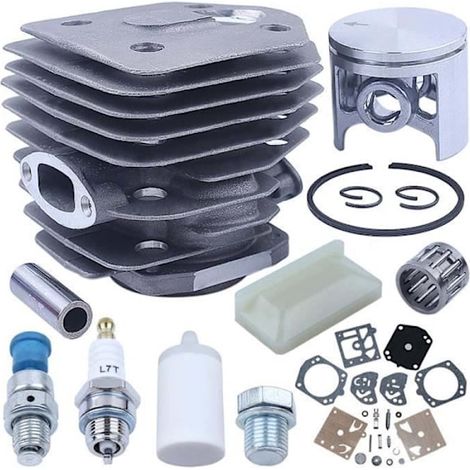 Pièce de réparation pour cylindre, piston et carburateur KT, compatible avec Husqvarna 254, 154 XP et 254XP (45 mm). (1/5)