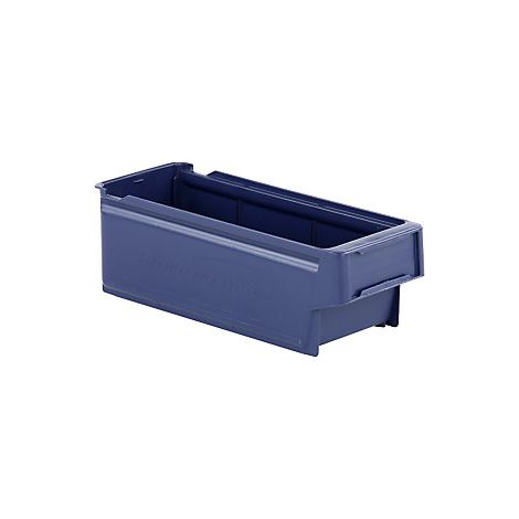 Certeo  Cassettina per scaffali in polipropilene  blu  lungh x