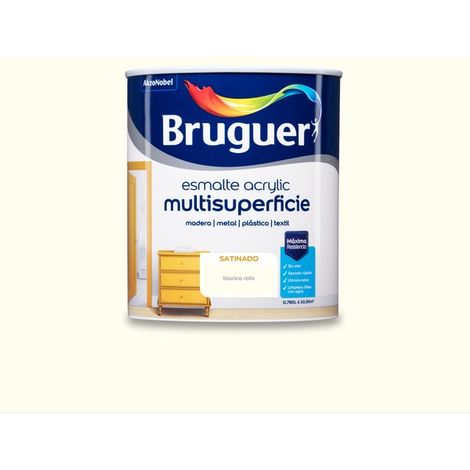 Bruguer Acrylic Multisuperficie Esmalte al agua Satinado Blanco Roto 750 ml