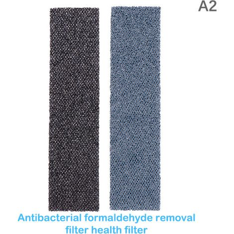 Filtres adaptés aux climatiseurs Gree, y compris les filtres à mailles bleues, vertes et noires, contenant du coton filtrant à la catéchine et aux ions d'argent. (1/4)