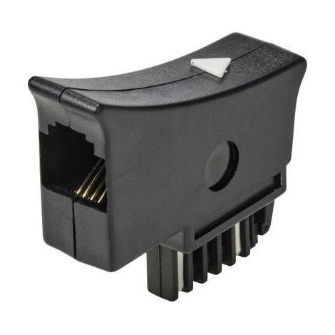 RENKFORCE TÉLÉPHONE (ANALOGIQUE) ADAPTATEUR [1X TST MÂLE - 1X RJ11 MÂLE 6P4C] NOIR RF-5046540
