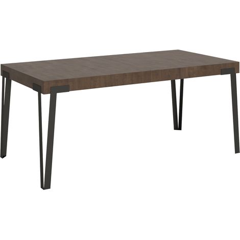 Tavolo "Firenze" allungabile in legno per sala da pranzo -Fisso 130 cm / Quercia (1/4)