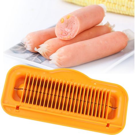 1 coupe-saucisses multifonctionnel pour hot-dogs, jambons et épluchures de bananes - Outil de cuisine (1/5)