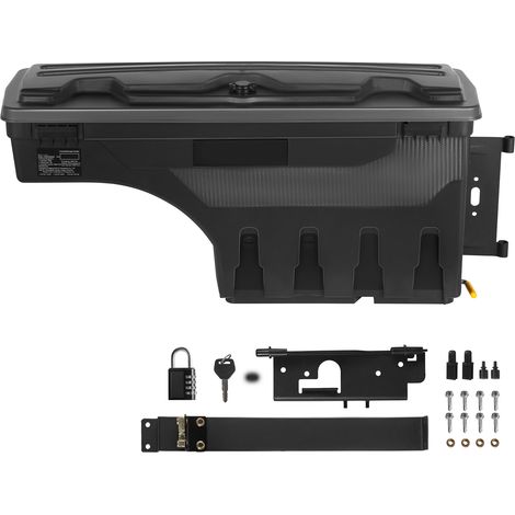 Mophorn Aufbewahrungsboxfür die Ladefläche,verschließbarer Deckel,wasserdichter ABS-Radkasten-Werkzeugkasten 6,6 Gal/20 Lmit Passwort-Vorhängeschloss,kompatibelmit Dodge Ram 1500 2019-2021