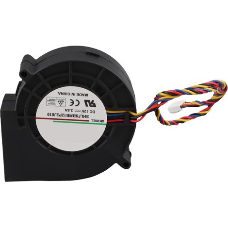 Ortviai Ventilateur centrifuge sans balais 97 x 97 x 33 mm, 12 V CC, 3,8 A, 7000 tr/min, roulements à billes doubles (1/3)