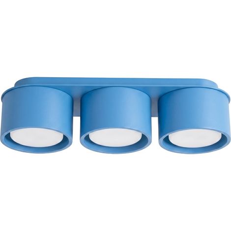 Deckenleuchten MODO hellblau 3xGx53 32.4cm Aluminium Sollux (1/5)
