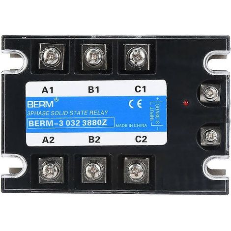Dreiphasen-Halbleiterrelais 3-32 VDC Eingang DC AC Elektrische Geräte für CNC-Maschinen (BERM-3 032)