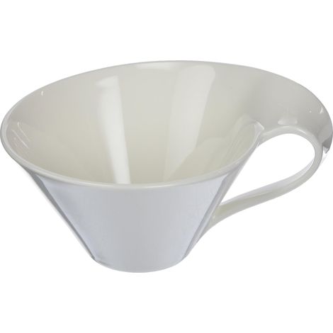 Villeroy & Boch NewWave Tazze da Tè, Porcellana Premium, Bianco, 220 ml (1/4)
