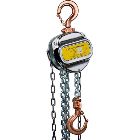 Delta Sparkless Funkenarmer Stirnradkettenzug ATEX Zone 1 Tragkraft 0,9t Länge 3,0m