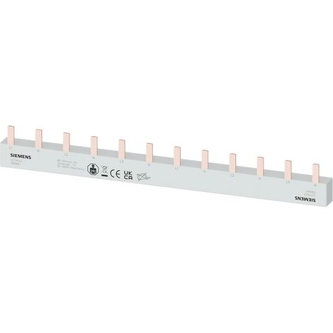 Siemens Peine de conexión tipo horquilla 10mm2, 4-fásico, 6x (1PH+N), 210mm, 5ST3623