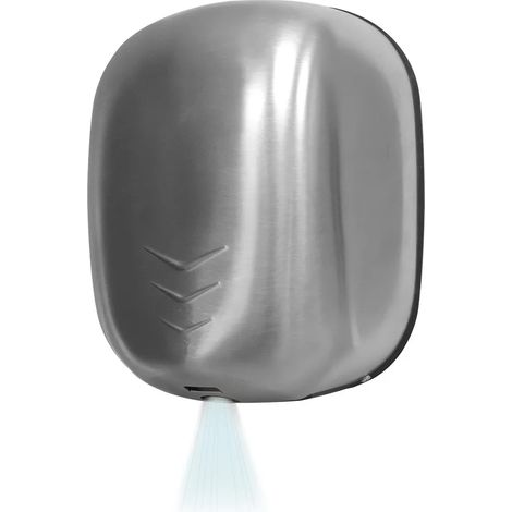 Asciugamani elettrico con sensore 1100W in acciaio inox satinato (1/5)