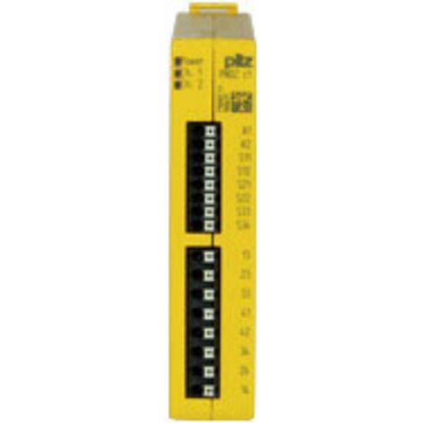 Bloc logique de sécurité PNOZ c1 24VDC 3n/o 1n/c PILZ Tension de fonctionnement: 24 V/DC 3 NO (T), 1 NF (R) (l x H x P)