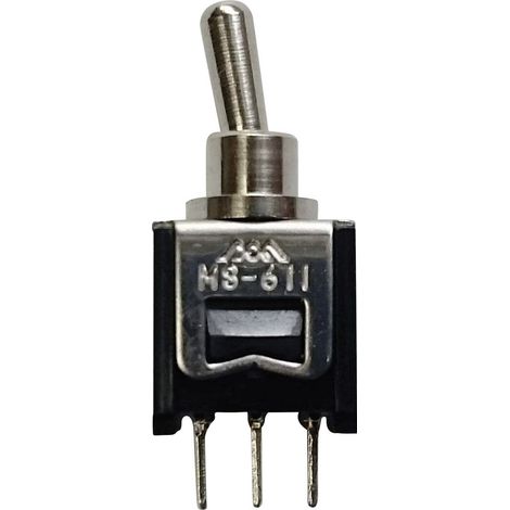 TRU COMPONENTS 701505 611A Kippschalter 250 V/AC 0.15 A 1 x Ein/Ein rastend 1 St.