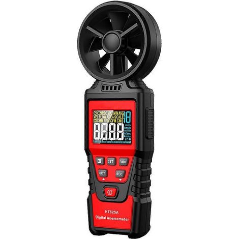 Anémomètre numérique portable HT625A avec capteur et écran LCD (1/5)