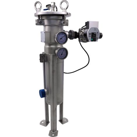 Fango Magnetico In Acciaio Inox 50/60 - 2" Con Circolatore 12 M3/h E Sacchetto Filtro 50µm - 10 Barre Max