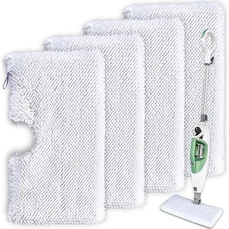 4 almohadillas de repuesto de microfibra para mopa de vapor，microfibra，tela (1/5)