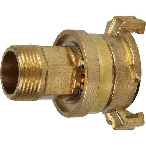 Raccord rapide pour arrosage filetage mâle 1'' avec bague de serrage