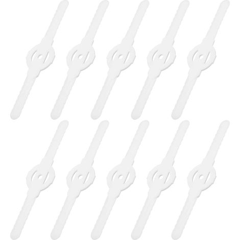 sourcing map 20 lames de rechange pour coupe-bordures, coupe en plastique, accessoires sans fil,