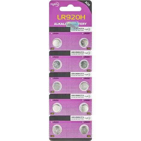 Piles Bouton alcalines 1,5 V Lot de 10 (1/5)