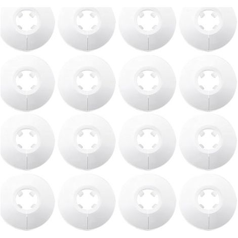 16pcs Radiator Hose Covers, White Plastic Radiator Hose Covers, Fits 14-16mm Diameter Pipes (1/5)