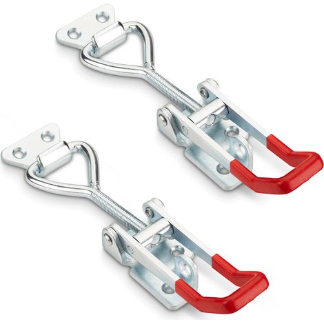 2er Set SOTECH Spannverschluss M8 (Haltekraft 600 Kg, abschließbar) Stahl verzinkt verstellbare Knebelklemme