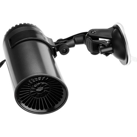 Chauffage de Voiture 150 W 12 V, Chauffage Rapide, Chauffage 12 Volts avec 2 Modes de Température, Chauffage de Camping avec Support à Ventouse, Dégivreur de Voiture pour Voiture, Camping, Etc. (1/5)