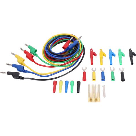 Prüfset mit PVC- und Messingkabeln, Leitfähigkeitsmessleitungen, digitales Diagnosemultimeter (1/5)