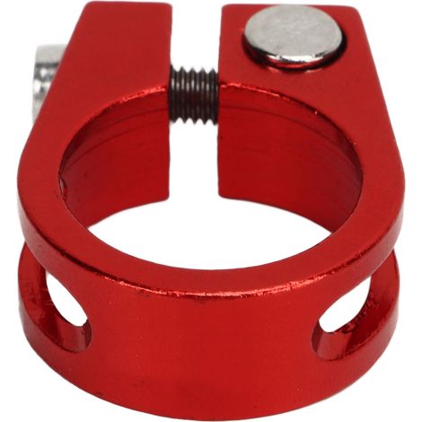 2Pinces Collier de Selle Vélo Léger Style Antirouille Serrage Rapide pour Tige de Selle Vélo Rouge (1/5)