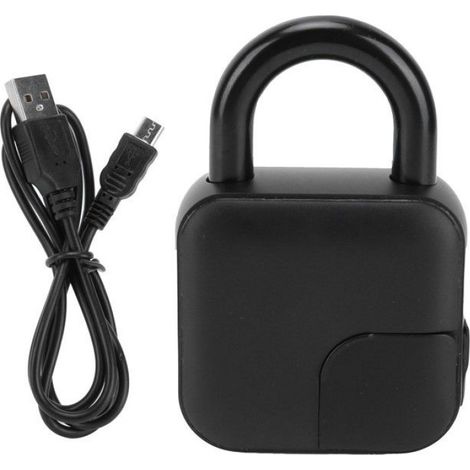 Serrure Empreinte Digitale - Capteur Tactile Capacitif - Pour Vélo - 87 x 57 mm - Alliage De Zinc - 10 Empreintes - Batterie Intégrée 3,7 V - 1 Pièce (1/5)