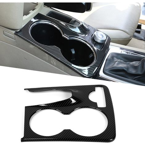 Garniture de cadre de porte-gobelet de console compatible avec Mercedes Benz Classe GLK (X204) 2008-2015 (motif fibre de carbone) (1/5)
