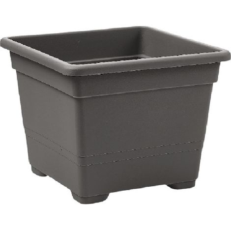 Vaso Quadro  Antracite - 18 cm