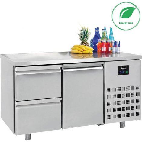 Table Réfrigérée Positive 1 Porte 2 Tiroirs Gamme 700 - Energy Line - Combisteel (1/3)