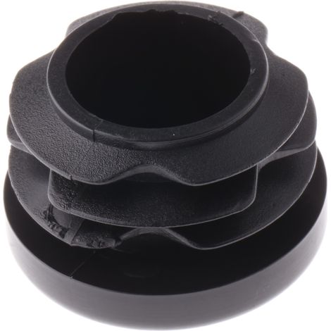 Embout de tube rond Noir, Diamètre de tube de 25.4mm ( Prix pour Sachet de 100 ) (1/2)