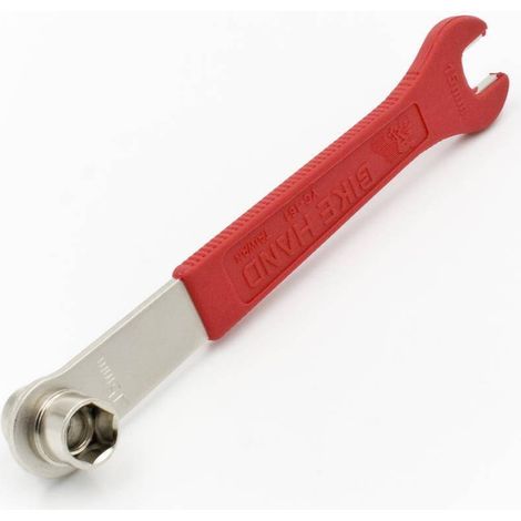 Llave para pedales Bike Hand YC-161, plana de 15 mm, de vaso de 14/15 mm.