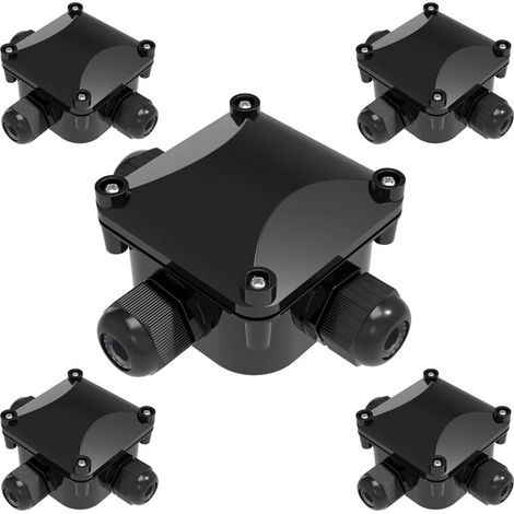 5 boîtes de jonction étanches IP68   Connecteur de câble à 3 voies   Manchon de distribution   Câble de terre électrique extérieur   Manchon de câble externe