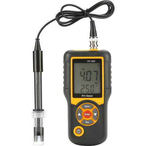 Testeur portable qualité eau testeur pH mV température grand écran LCD analyseur qualité eau traitement eaux usées laboratoires eau (1/5)
