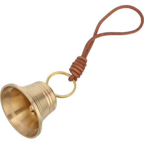 Türklingel aus massivem Messing – 1 Stück – Vintage-Stil – Tür- und Gartendekoration – Hängeklingel (1/5)