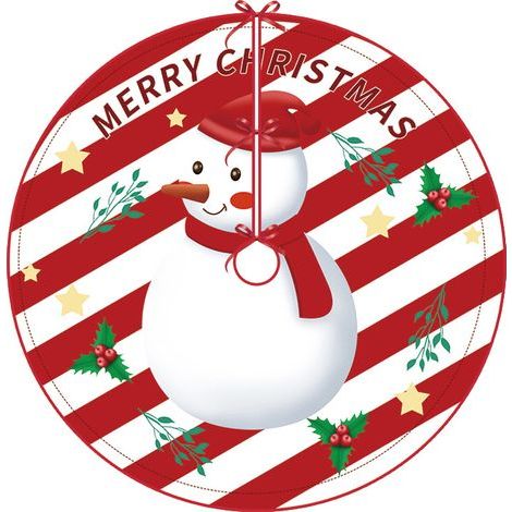 Weihnachtsbaumdecke – 90 cm Weihnachtsteppich – Weihnachtsbaummatte – Weihnachtsdekoration – Weihnachtsbaumdecke – Weihnachtsteppich – Weihnachtsschneemann (1/5)