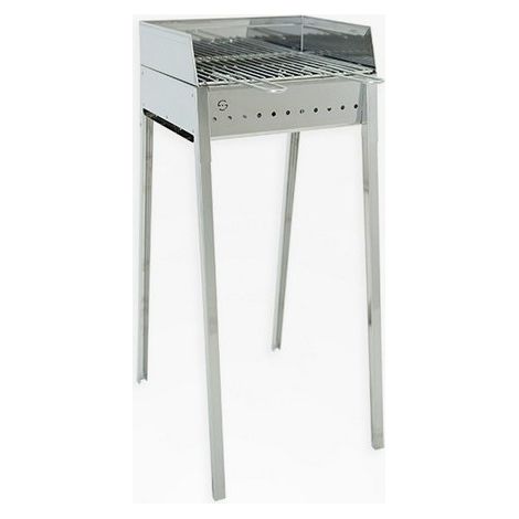 Barbecue a Carbone Carbonella 40x30 cm in Acciaio Lisa Luxury Stromboli (1/5)