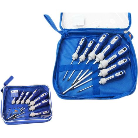 Kit 7 Pz Cacciaviti A T Torx T6 T10 T15 T20 T25 T27 T30 Borsa Richiudibile (1/3)