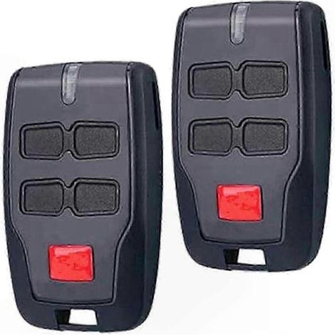 Télécommande de garage 433,92MHz à code tournant, lot de 2, 4 canaux pour portes basculantes et motorisées (1/5)