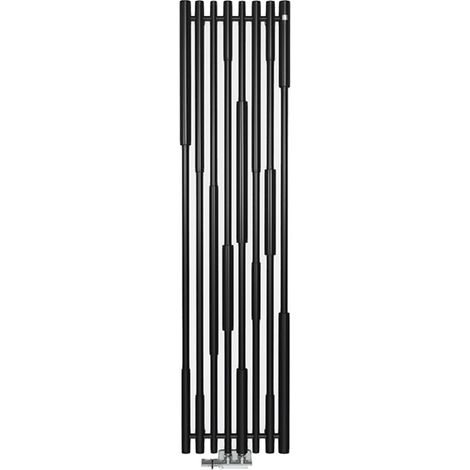 Radiatore acqua calda nero verticale alto 1300mm e largo 390mm - 569 Watt - CAN1300/390ZXN