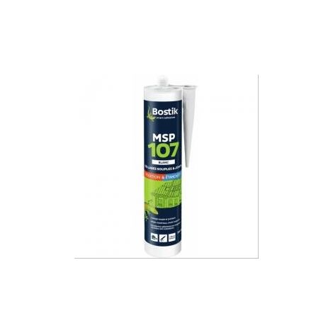 Mastic polymère MSP 107 Bostik blanc - 290ml