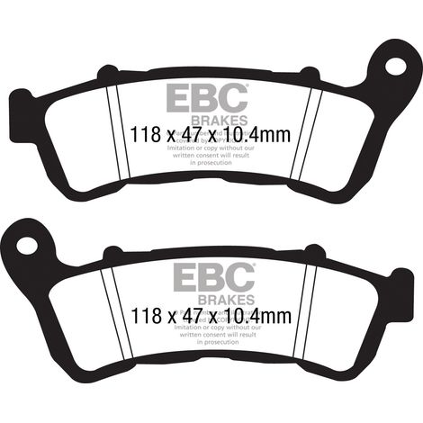 Pastiglie freno rinforzate EBC FA388/2HH (set per 1 disco)