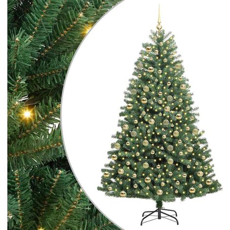Sapin de Noël Artificiel à Branches Articulées Vert 210 cm vidaXL