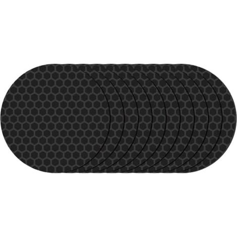 10PCS Reflective Tape, MoreChioce 5CM Diameter Reflective Stickers Waterproof Warning Self-adhesive Tape Motorcycle Car Anti-scratch Sticker,Black (1/4)